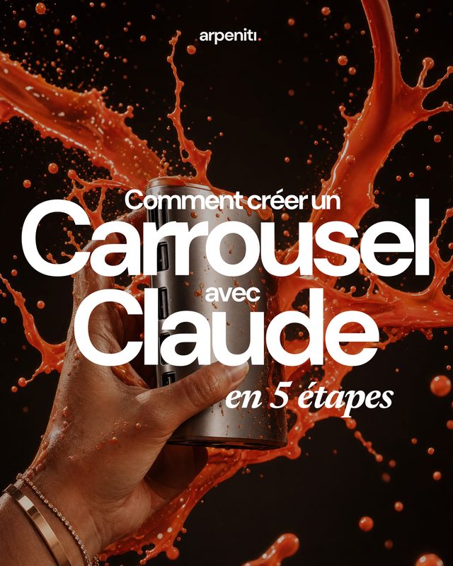 Cover du carrousel : main dans une éclaboussure de peinture corail